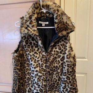 Animal print vest